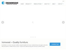 Tablet Screenshot of ironwoodmfg.com